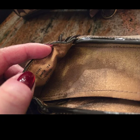 Coach Signature Tan and Brown Loafers - Picture 4 of 4